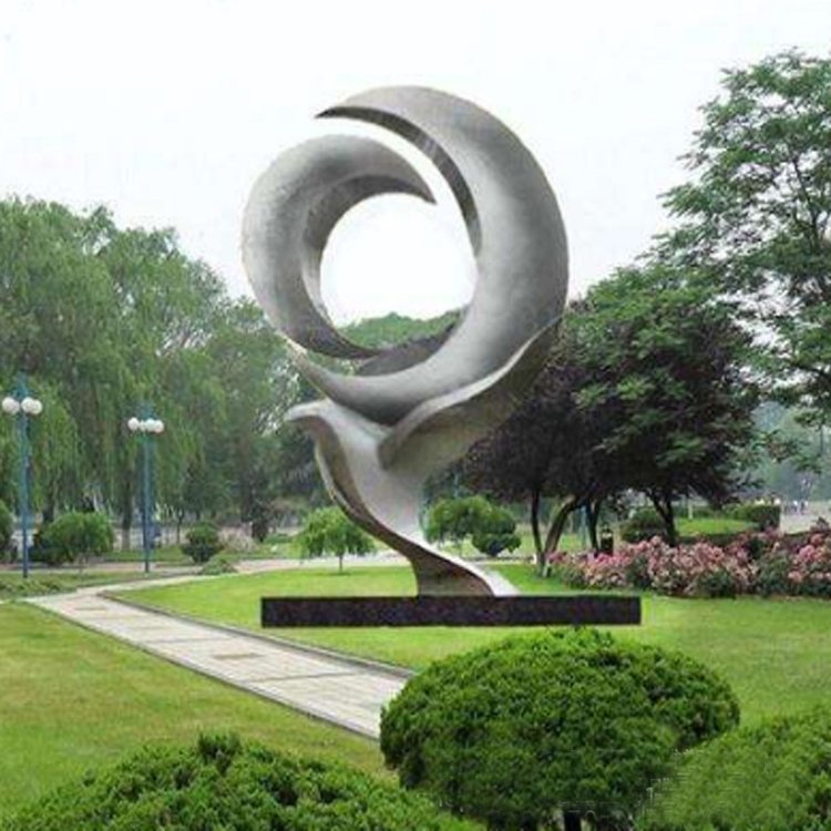 供應(yīng)大型不銹鋼金屬雕塑 佳景定制和平鴿 戶外園林城市廣場景觀 - 愛